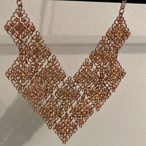 Rose gold V shaped necklace